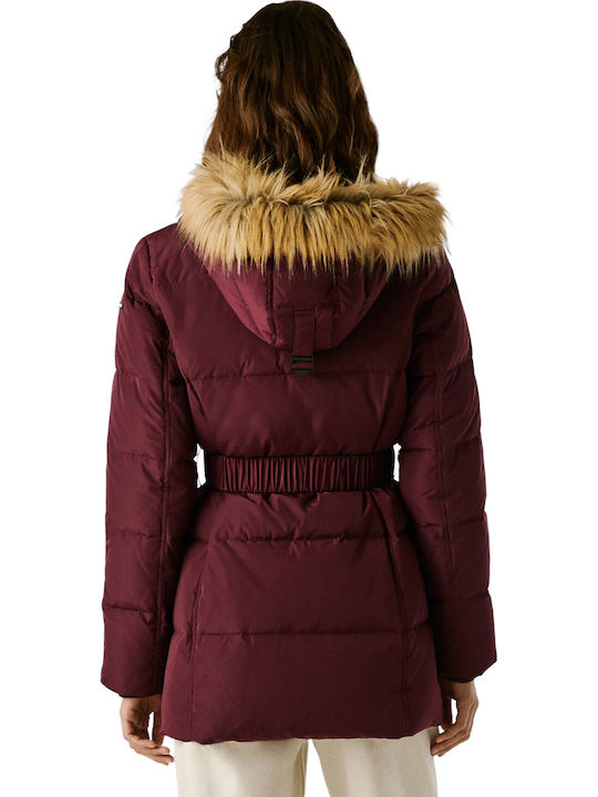 Women's Lifestyle Jacket for Winter Merlot Red