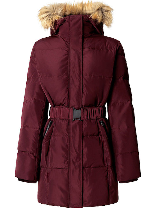 Women's Lifestyle Jacket for Winter Merlot Red