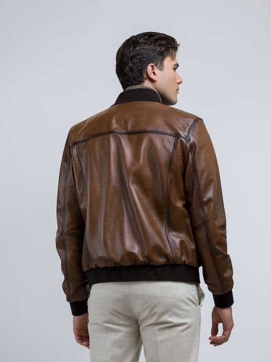 Leather Jacket Tabac Brown