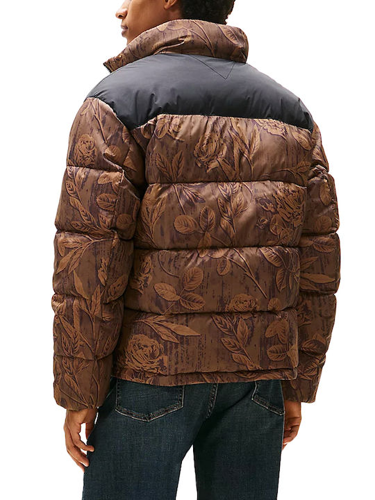 Tommy Hilfiger Μπουφάν Puffer Καφέ-μαύρο