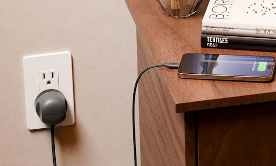 Twelve South Φορτιστής με Ενσωματωμένο Καλώδιο USB-C 30W Power Delivery Slate (PowerCord 1.2m)
