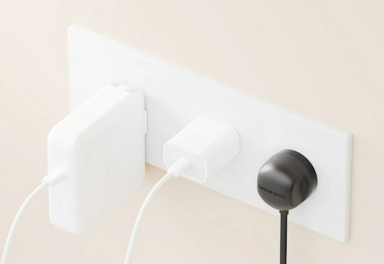 Twelve South Φορτιστής με Ενσωματωμένο Καλώδιο USB-C 30W Power Delivery Slate (PowerCord 3m)