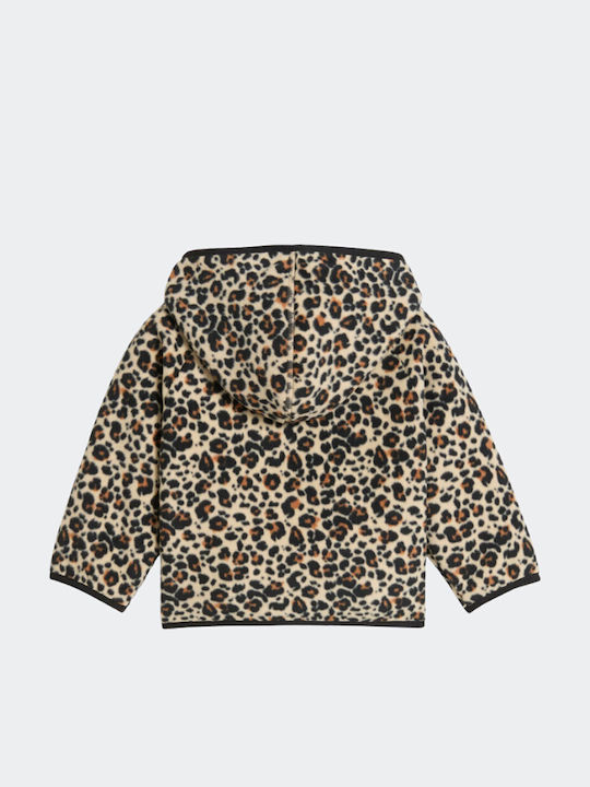 Kids' Sports Jacket Short with Hood Brown Minicats