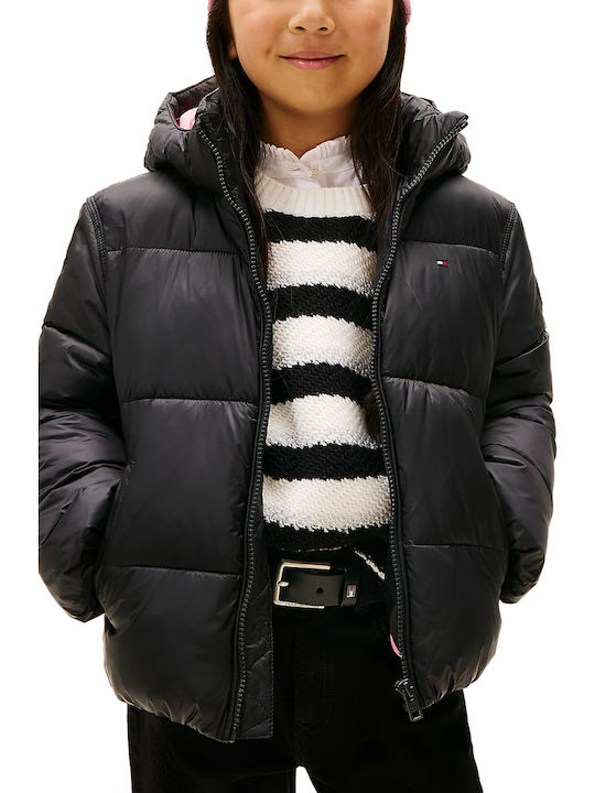 Kids' Casual Jacket with Hood Black
