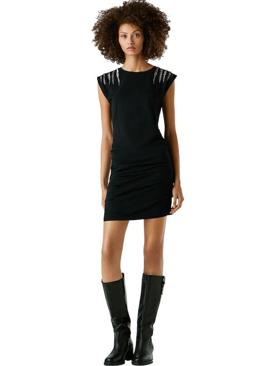 Καλοκαιρινό Mini Βραδινό Φόρεμα Black
