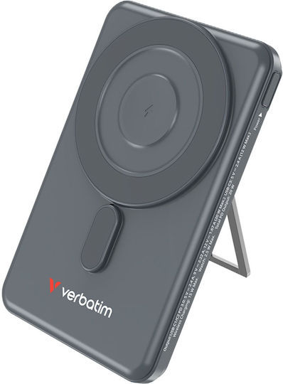 Verbatim Charge'n'Go 2C MagSafe Power Bank 5000mAh Γκρι