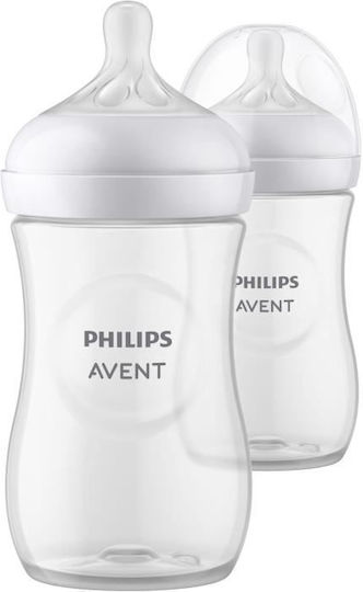 Philips Πλαστικό Μπιμπερό Κατά των Κολικών με Θηλή Σιλικόνης για 0+ μηνών Διάφανο 260ml