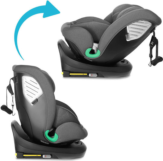 Kidnort Radjur Καθισματάκι Αυτοκινήτου i-Size με Isofix Μαύρο