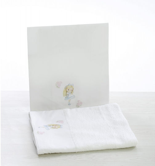 Bellissimo Set Christening Oilcloths Alice in Wonderland White 3 Pieces SG-2321