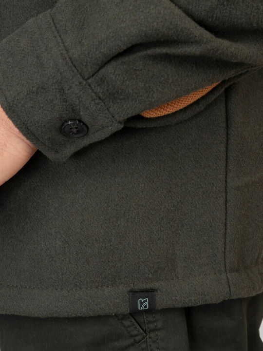 Μακρυμάνικo Overshirt Dk Khaki