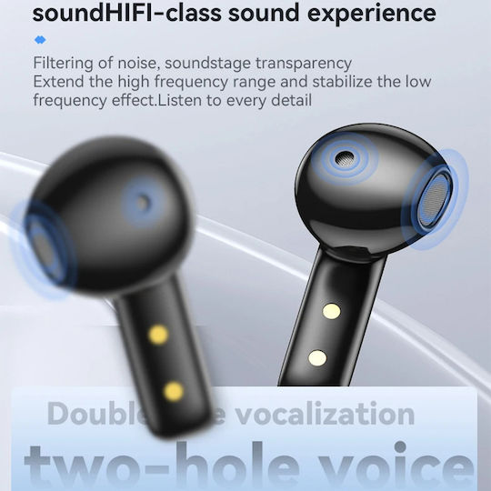 Yesido TWS25 In-ear Bluetooth Handsfree Ακουστικά με Θήκη Φόρτισης Μαύρα