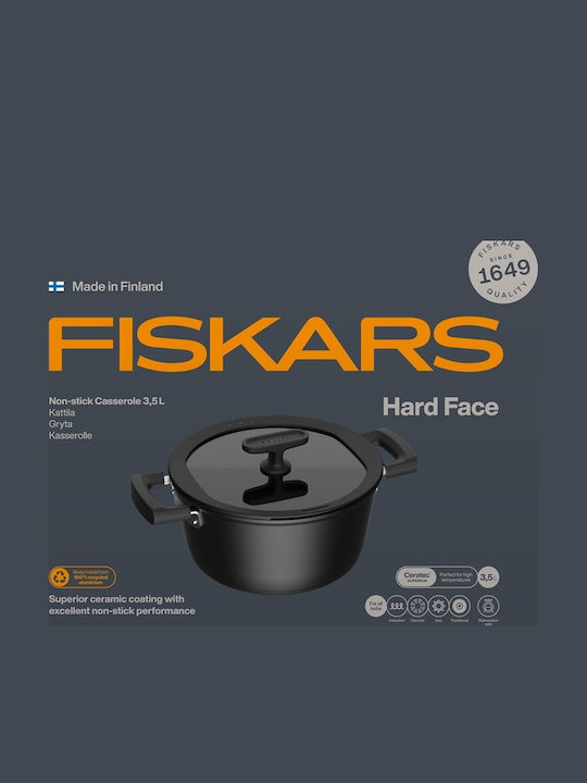 Fiskars Дълбока Тенджера от Алуминий 3.5лт / 22см