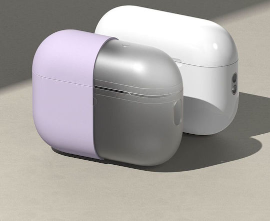 Ringke Silicone Case Silicone with Hook Light Purple for Apple AirPods Pro 3