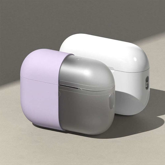 Ringke Silicone Case Silicone with Hook Light Purple for Apple AirPods Pro 3