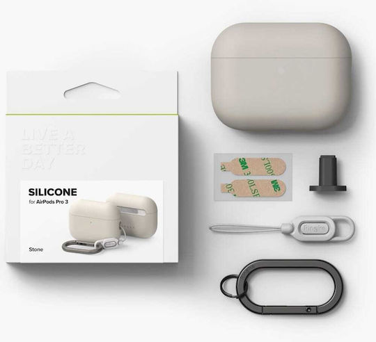 Ringke Silicone Husă cu cârlig Stone pentru Apple AirPods Pro 3