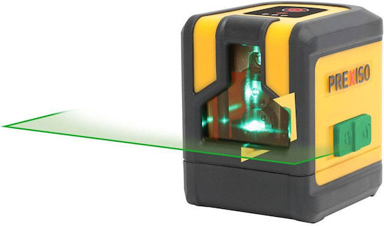 Prexiso Αυτορυθμιζόμενο Γραμμικό Αλφάδι Laser Πράσινης Δέσμης με Εύρος Εργασίας 30m