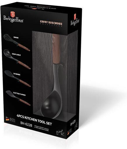 Berlinger Haus Plastic Cooking Utensil Set Black 4pcs