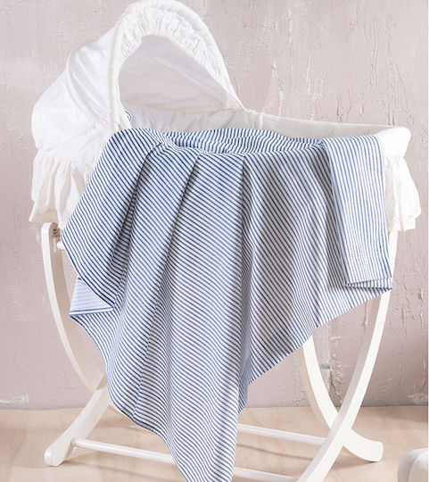 Rythmos Duvet Crib Cotton Motiv Blue 110x150cm