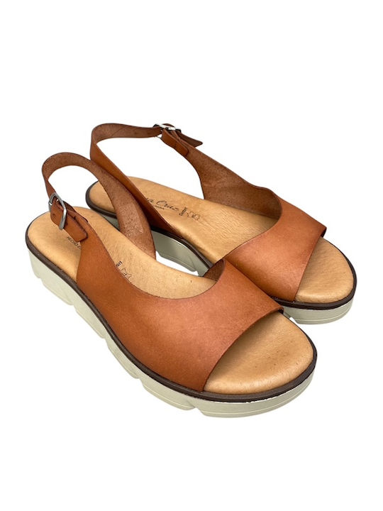 Anatomic Women's Leather Platform Shoes Tabac Brown