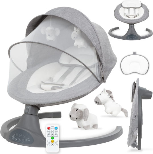 Kidwell Electric Relax pentru Bebeluși Luxi cu Muzică Gri pentru Copil până la 9kg