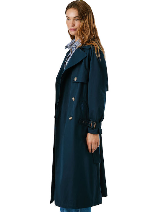 Women's Dulwich Blue Trench Coat