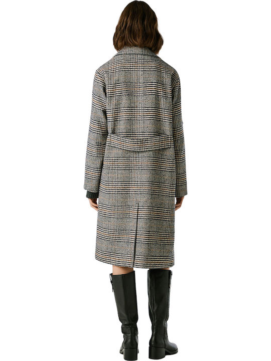 Women's Slate Rose Coat with Belt