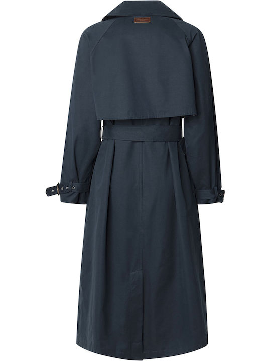 Women's Dulwich Blue Trench Coat