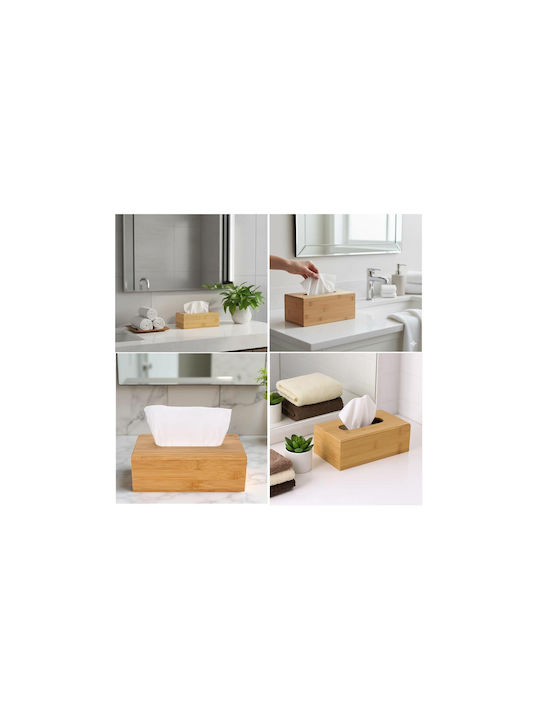 Cheffinger Θήκη για Χαρτομάντηλα Ξύλινη 23x11.7x8.5cm ΑΤ5021