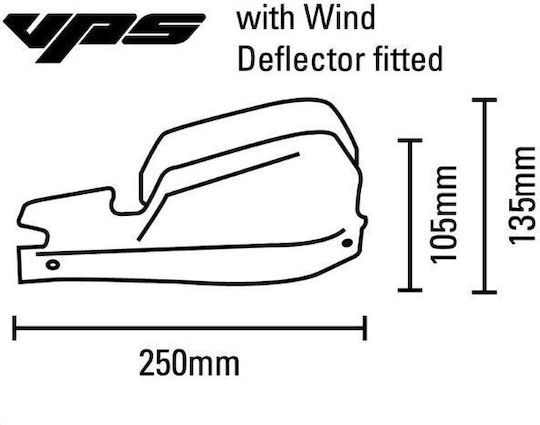 Barkbusters Motorcycle Protective Hand Guards in Black Colour