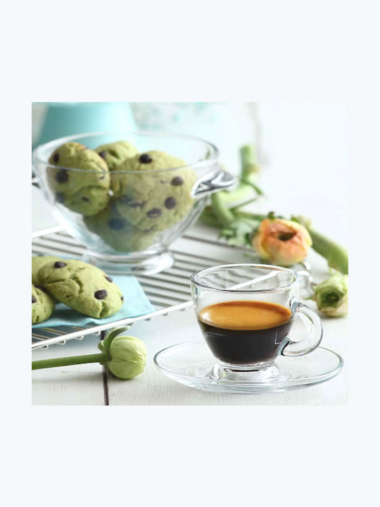 Max Home Φλιτζάνι Cappuccino Γυάλινο Διάφανο 225ml