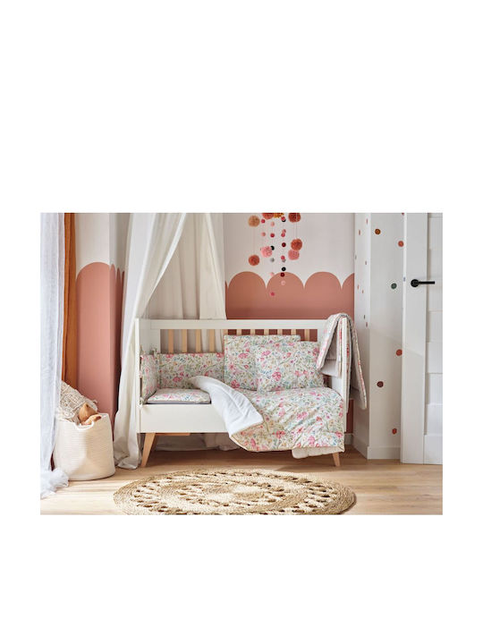 Kidscom Babybett Schaukel Weiß mit Matratze