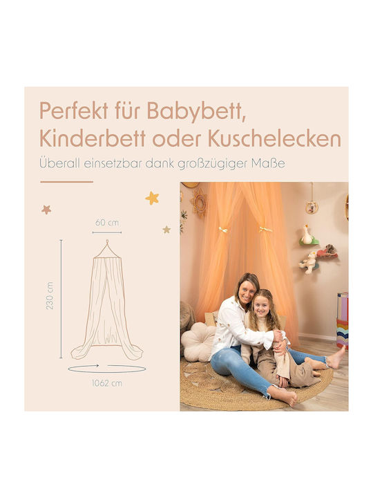 Lily Giant Princess Mosquito Net 230 X 60 X 1062 Cm Single & Double Bed Apricot