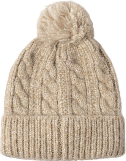 Beanie Beanie Knitted in White color