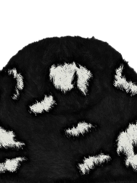 Beanie Γυναικείος Σκούφος Πλεκτός σε Μαύρο χρώμα