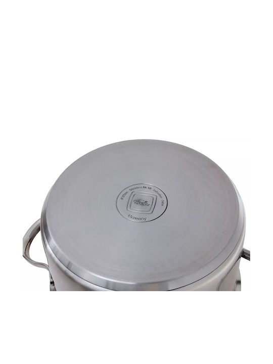Fissler Paris Line Pots Set of Stainless Steel with No Coating Silver 5pcs
