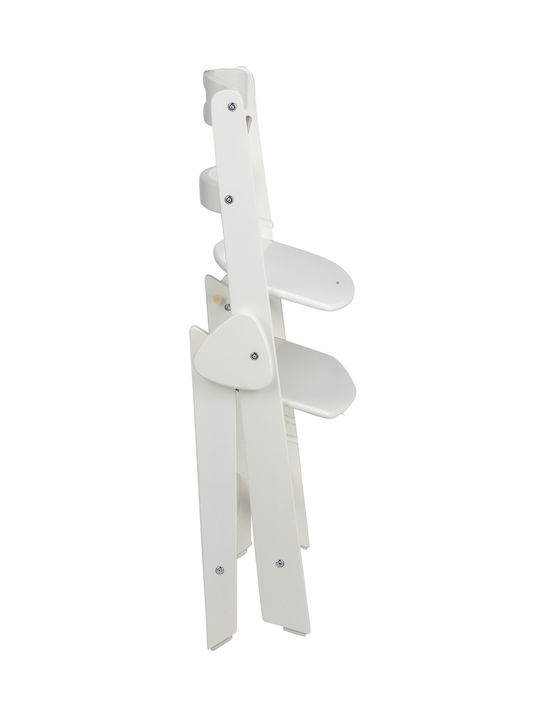 FreeOn Finny Fold Baby Highchair with Adjustable Height White