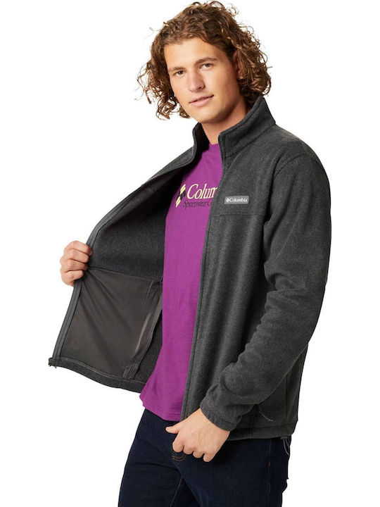 Men's Fleece Cardigan Dark Grey