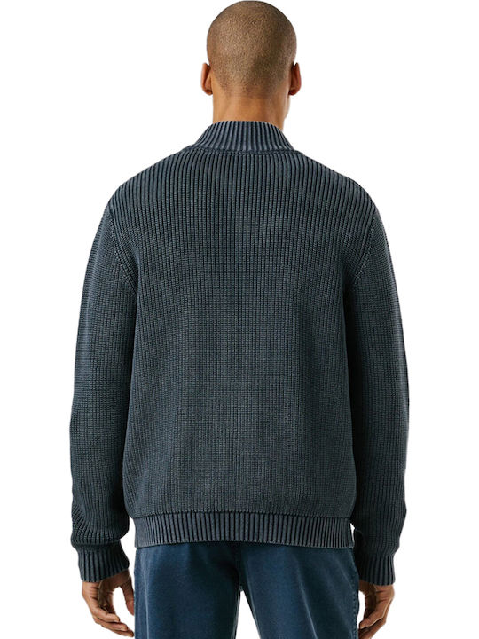 Men's Knitted Cardigan Dulwich Blue