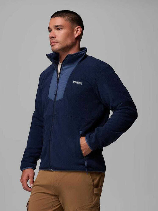 Ανδρική Ζακέτα Fleece Μπλε