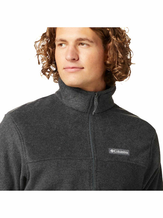 Men's Fleece Cardigan Dark Grey