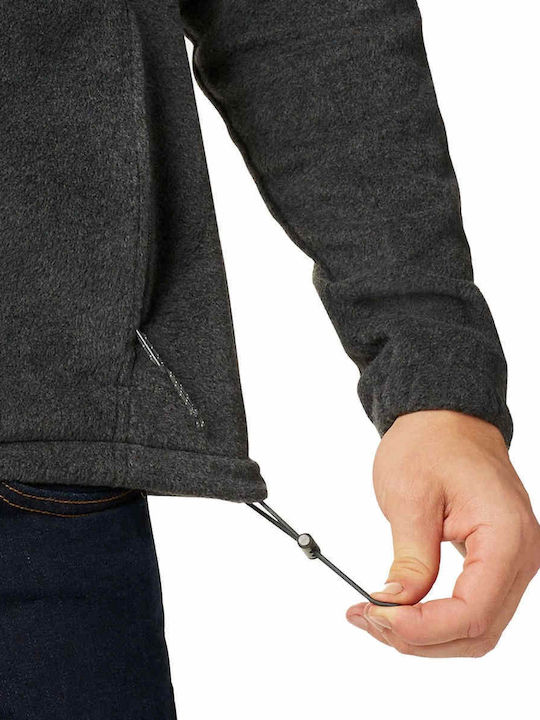Men's Fleece Cardigan Dark Grey