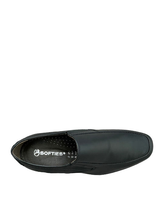 Leder Herren Freizeitschuhe Anatomisch Schwarz