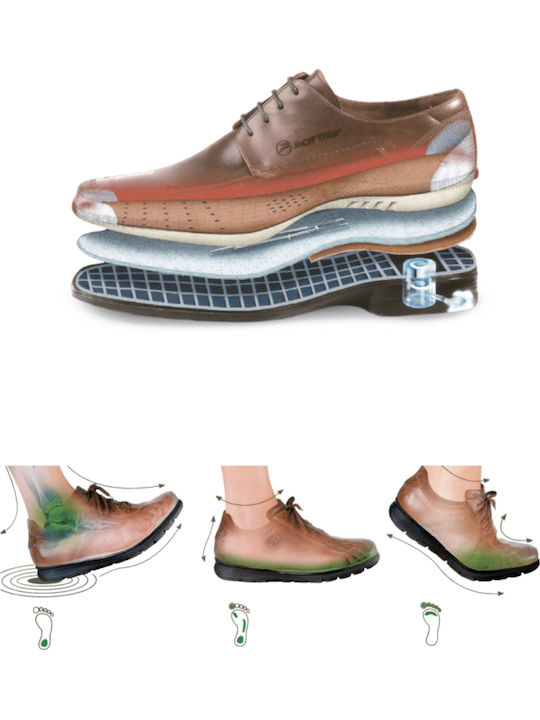 Leder Herren Freizeitschuhe Anatomisch Schwarz
