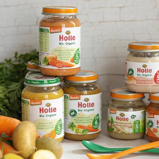 Holle Baby Meal Carrot with Flavor Carrot No Added Sugar 125gr for 4+ Months