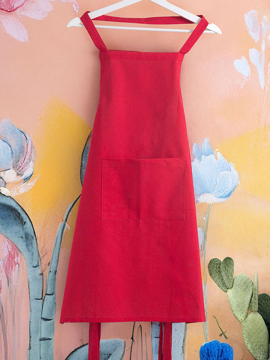Rythmos Daily Apron Red 85x60cm