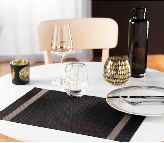 Black Gold PVC Placemats 30x45cm