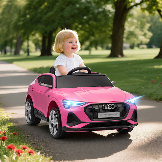 Audi E-Tron Μονοθέσιο με Τηλεκοντρόλ Licensed 12 Volt Ροζ