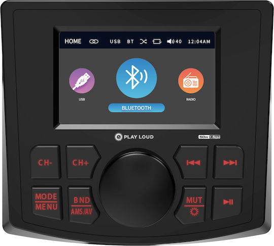 Eval Boat Sound System 4x Waterproof with Bluetooth / USB Multicolour
