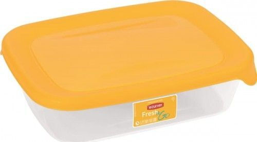 Curver Food Container “fresh&go” Rectible 0.5l Yellow Transparent