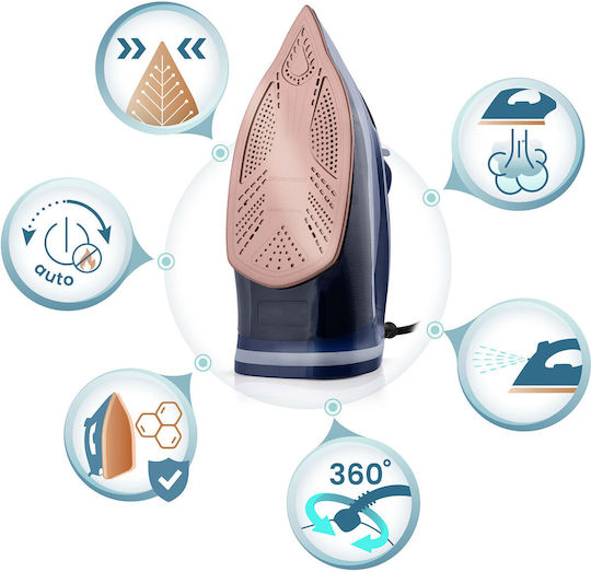 Berdsen Steam Iron 3000W with Ceramic Plate